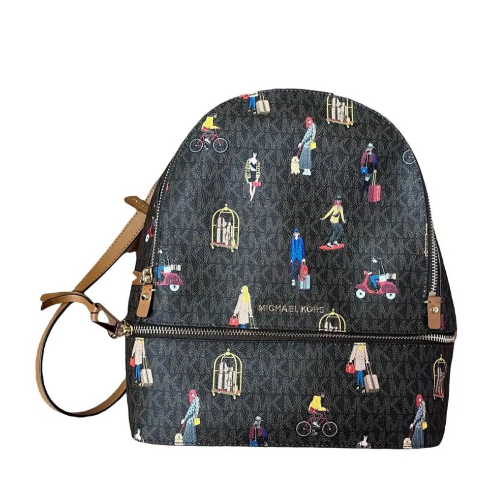 Michael Kors Rhea Leather Backpack (Like New Condition)